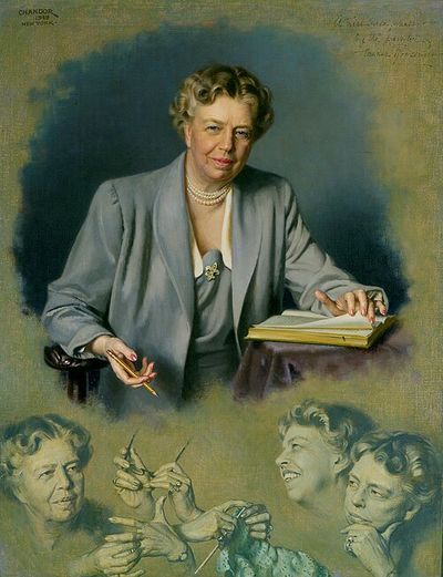 Photograph portrait of Eleanor Roosevelt