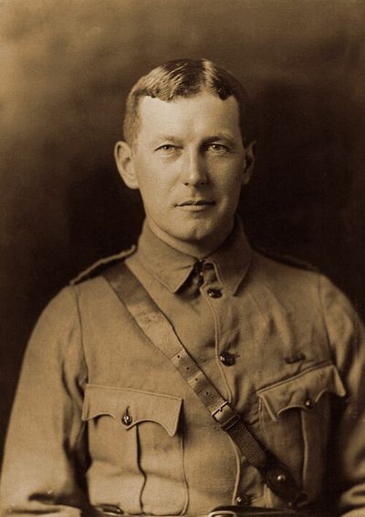 John McCrae in uniform, about 1914