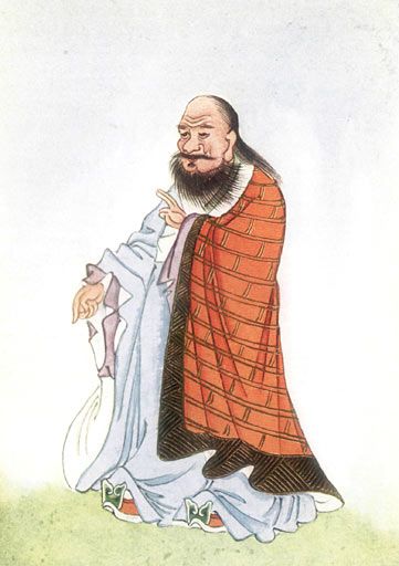 Traditional portrait of Laozi