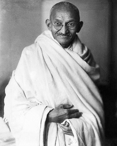 Photograph portrait of Mahatma Gandhi